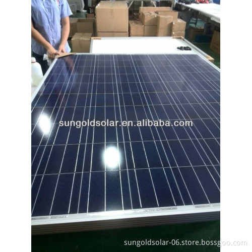 100w poly solar panel with 156mm taiwan cells made in China